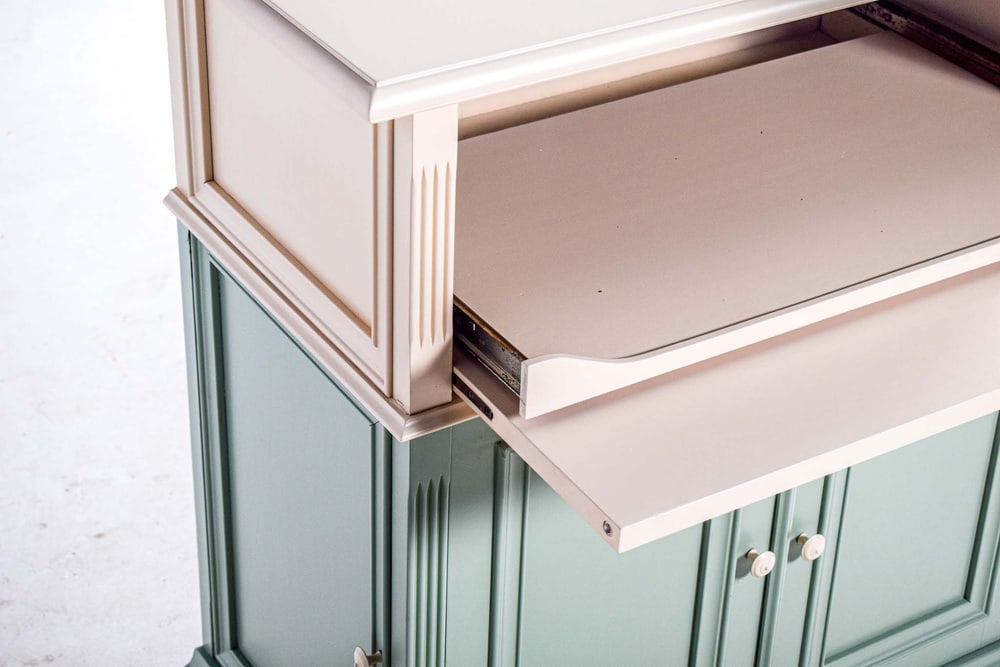 Antique Wood TV Cabinet in Shabby Chic Style, 1960 - 8