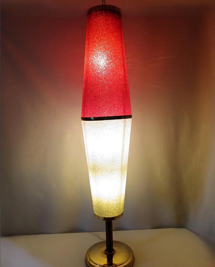 Large Vintage Accent Floor Lamp, 1960s - 8