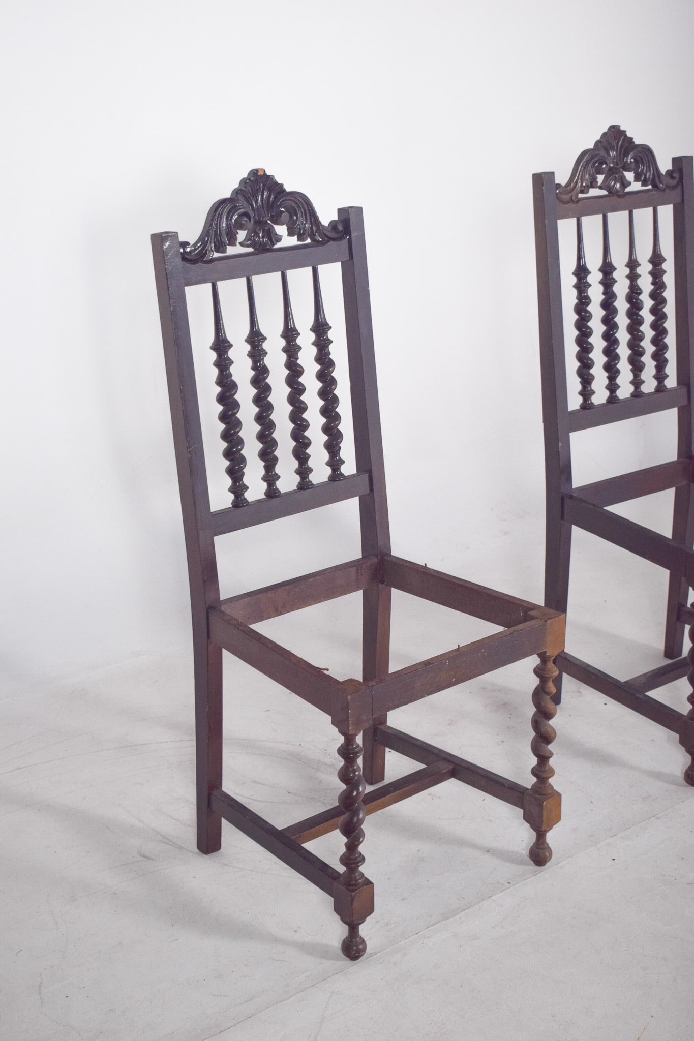 19th Century Turned Dining Chairs, Set of 2 - 10