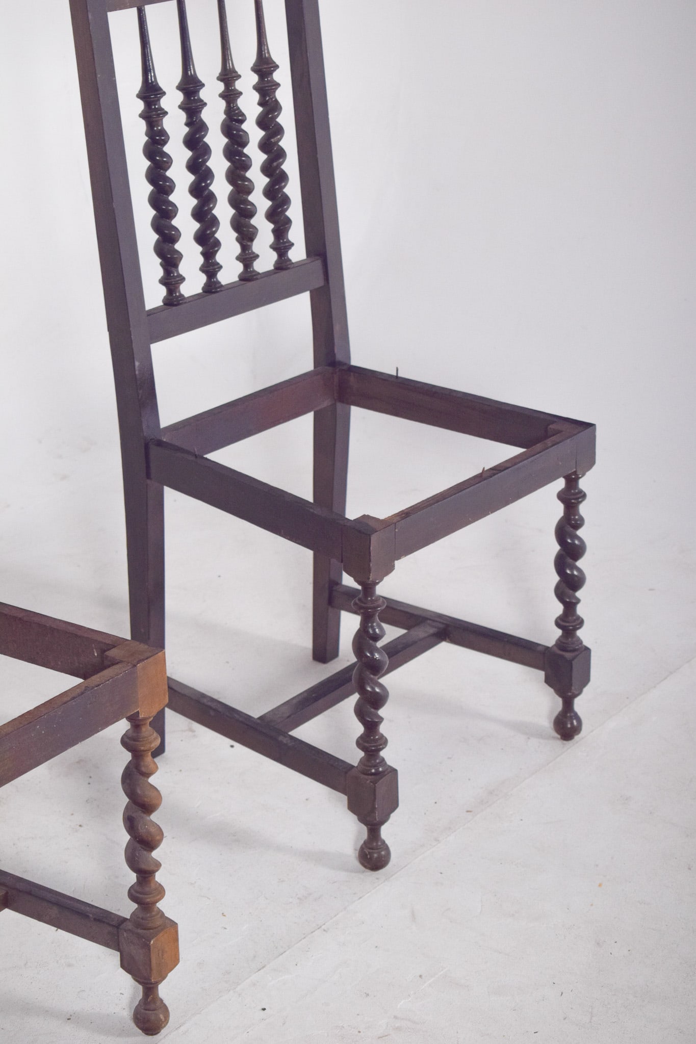 19th Century Turned Dining Chairs, Set of 2 - 11