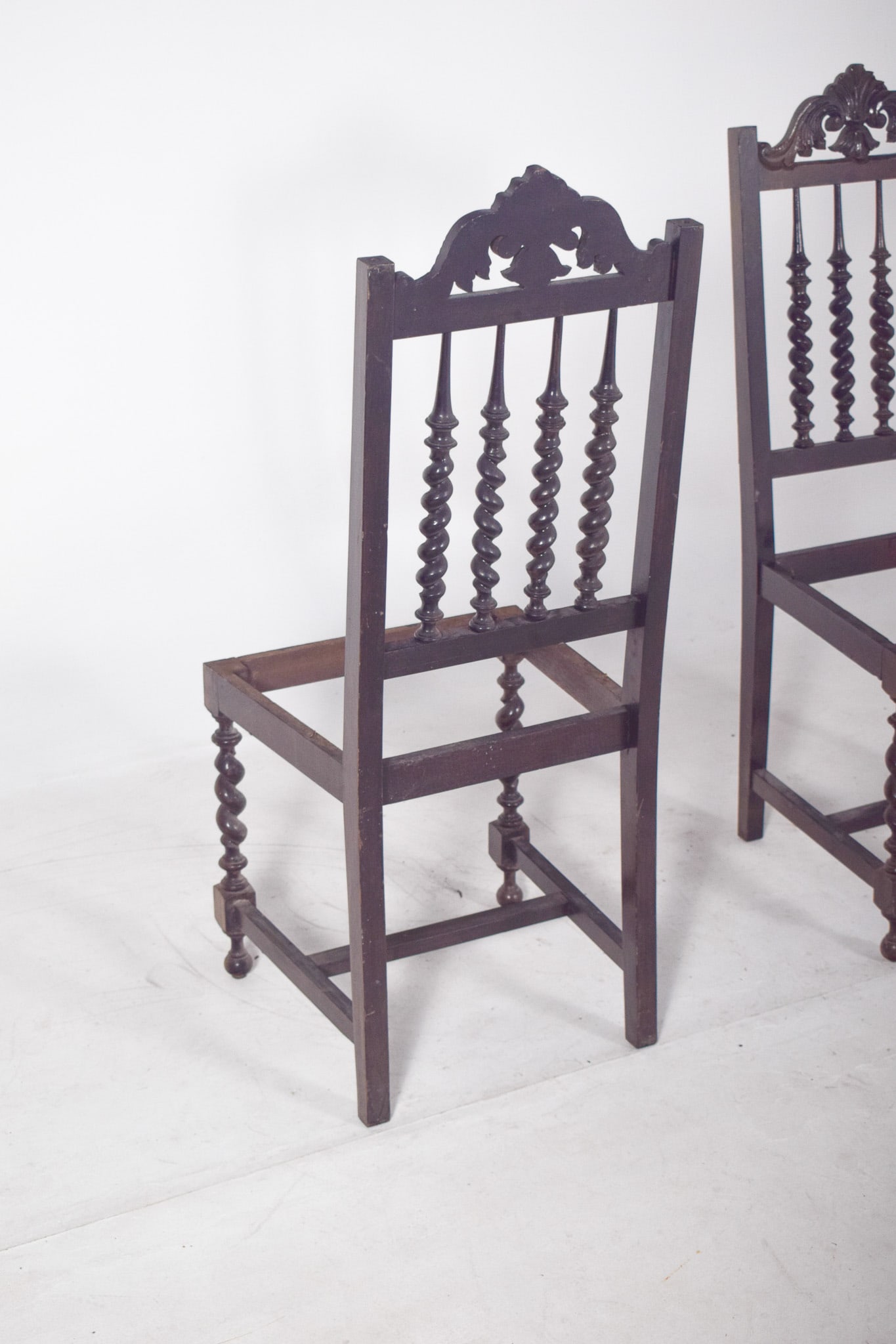 19th Century Turned Dining Chairs, Set of 2 - 6