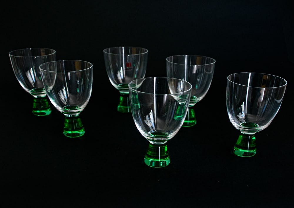 Murano Crystal Martini Glass by Moretti, Set of 6 - 5