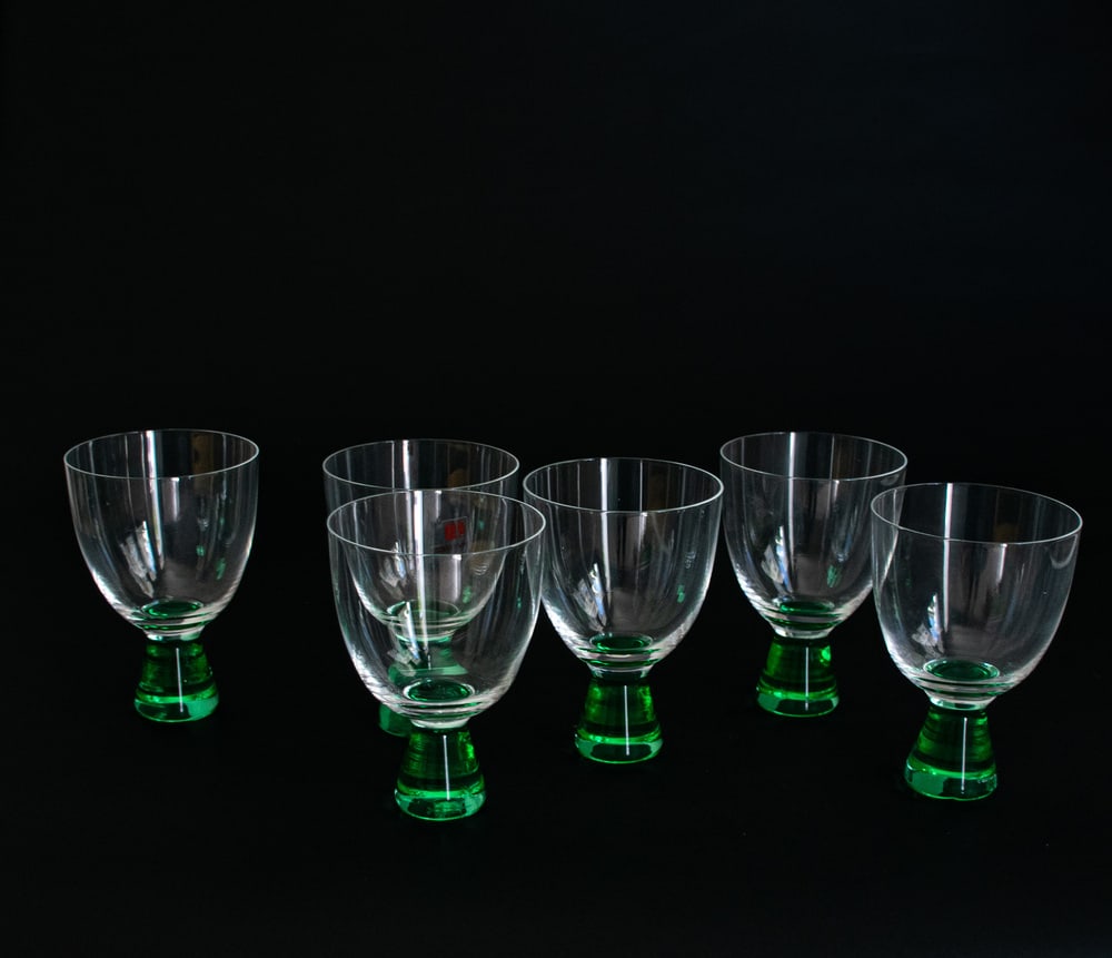 Murano Crystal Martini Glass by Moretti, Set of 6 - 8