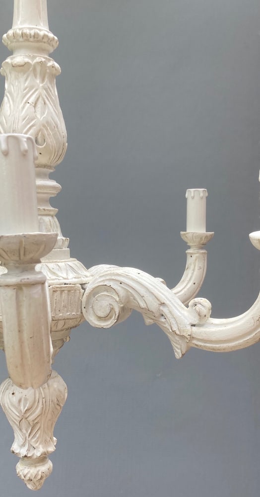 Florence Chandelier in Wood, 1960s - 6