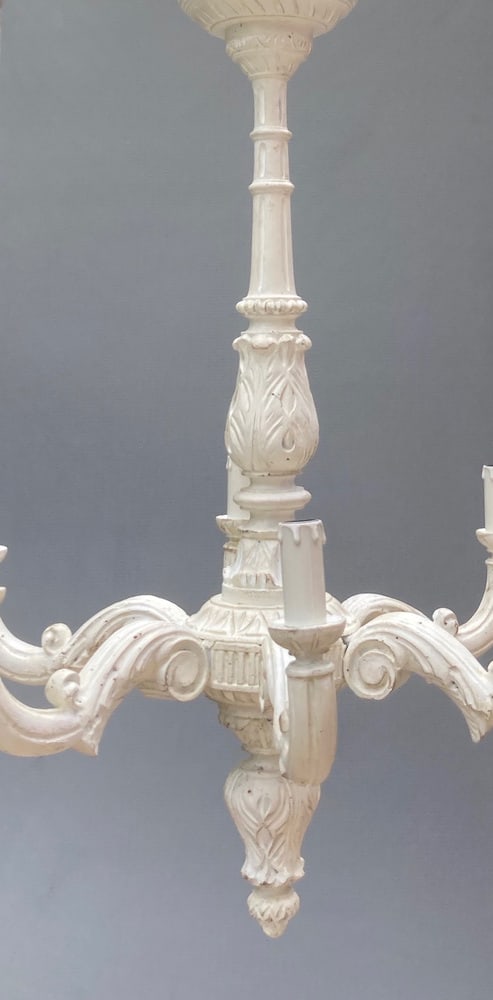 Florence Chandelier in Wood, 1960s - 8