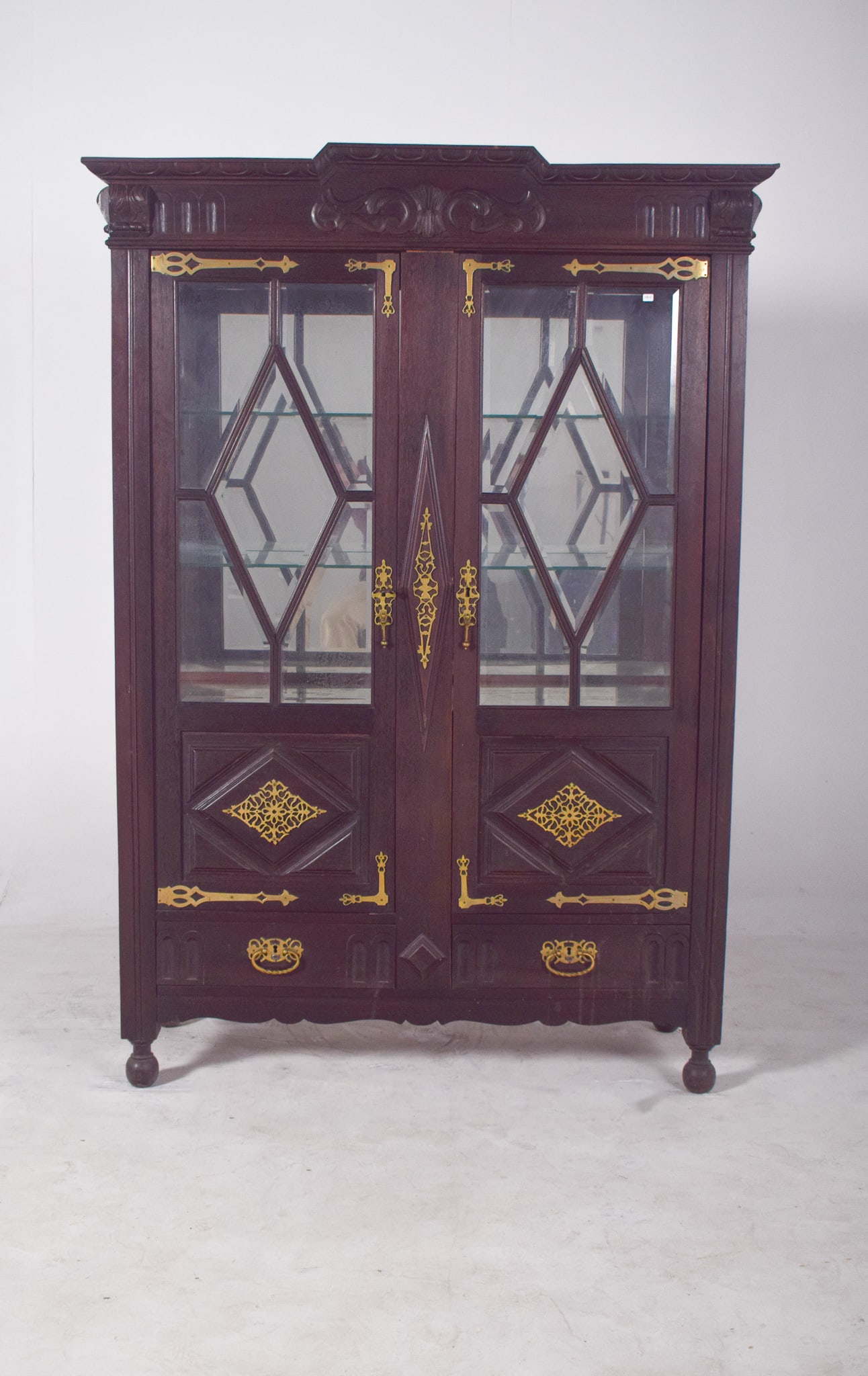 Antique Portuguese Dutch-Style Display Cabinet, 1800s - 12