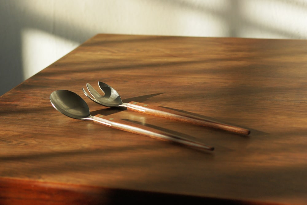 Mid-Century Modern Danish Spoons, 1960s, Set of 2 - 3