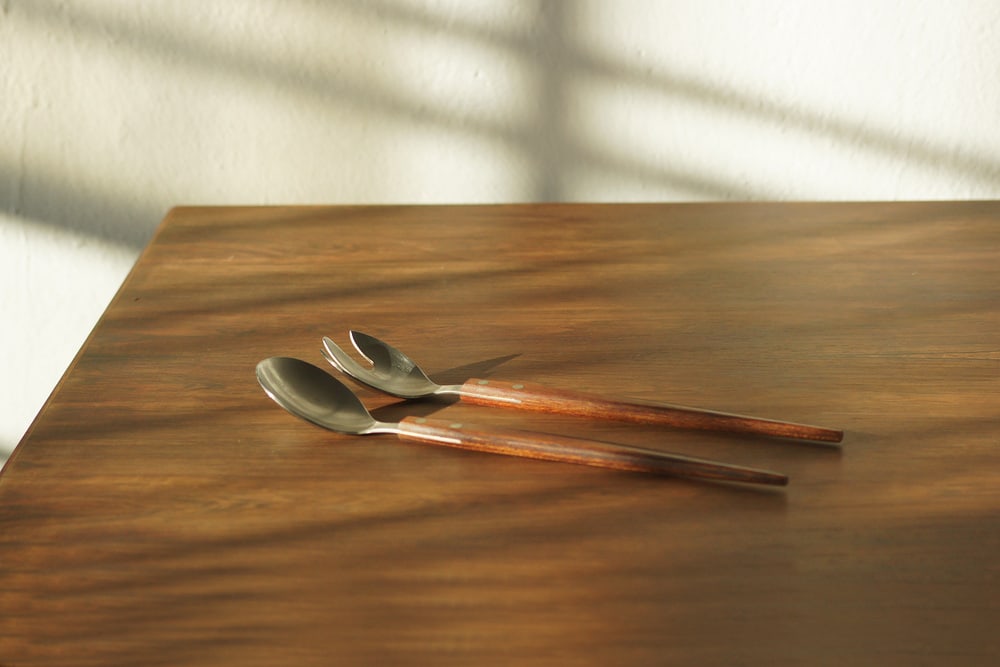 Mid-Century Modern Danish Spoons, 1960s, Set of 2 - 4