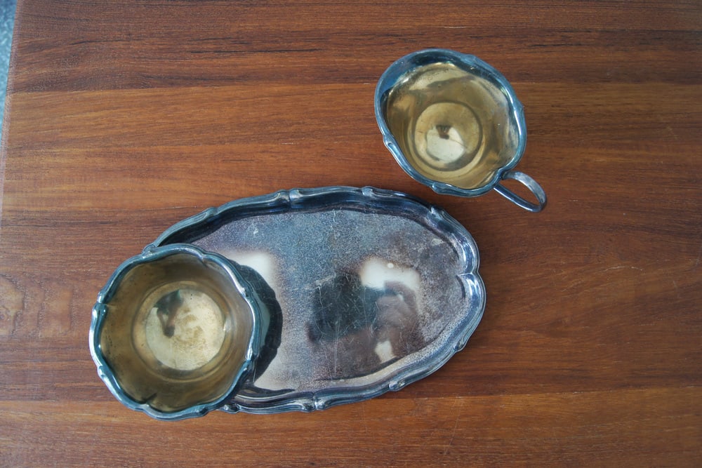 Milk and Sugar Set on Tray from WMF, Set of 3 - 3