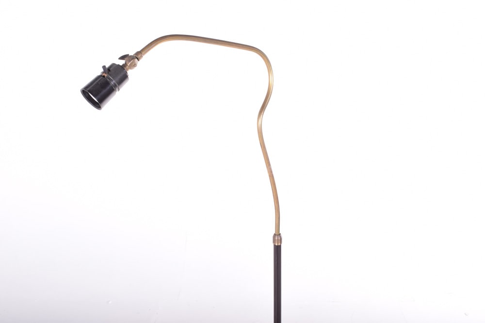 Danish Metal Floor Lamp, 1950s - 3