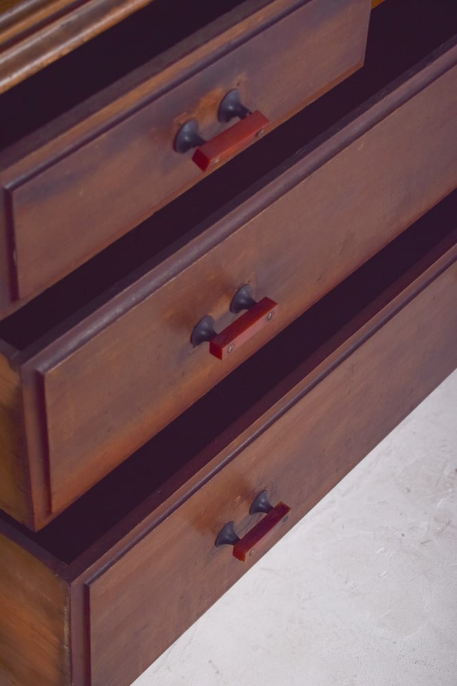 Vintage Art Deco English Chest of Drawers, 1920 - 4