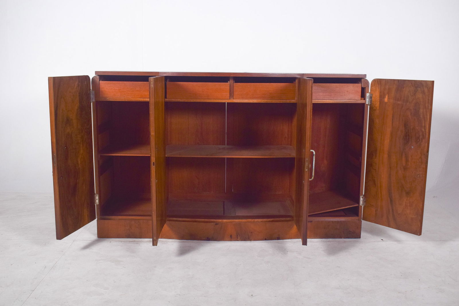 Vintage Portuguese Sideboard in Walnut, 1920 - 9