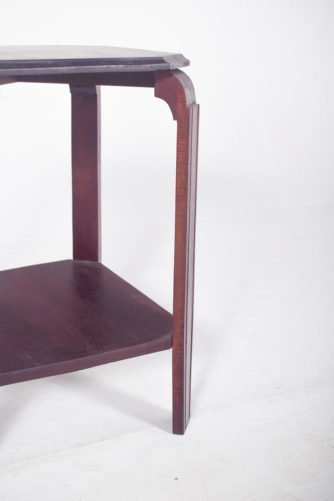 Art Deco Mahogany Side Table, 1930s - 6