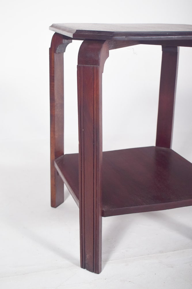 Art Deco Mahogany Side Table, 1930s - 7
