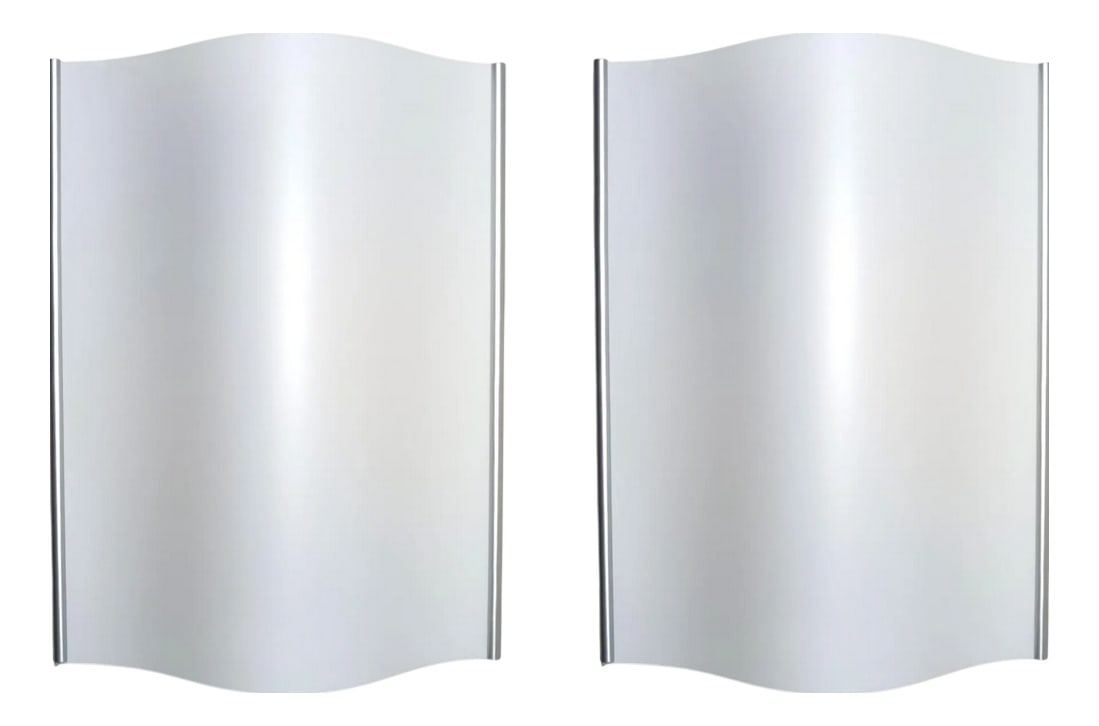 Large Wall Lights from SLV Germany, 1990s, Set of 2: A superb and most stylish set of sconces created in the 1990's, by high end exclusive lighting outfit SLV-Germany, rarest "SLV Farben (Colors)" edition, these are extremely rare, 100% German design