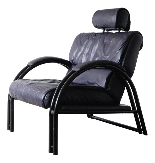 Vintage Italian Lounge Chair in Leather (1 of 14)