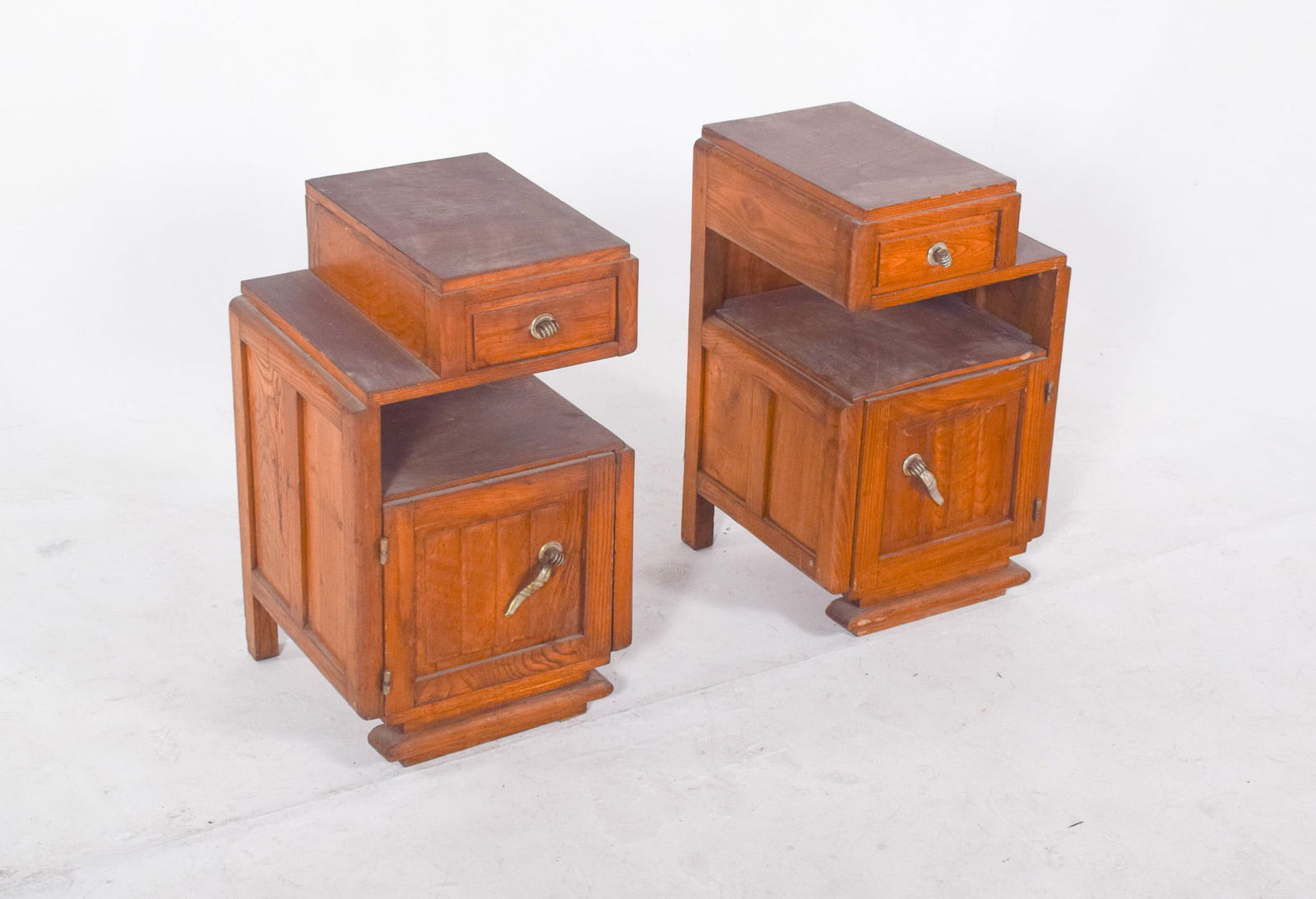 Art Deco Portuguese Bedside Tables, 1920, Set of 2 - 11