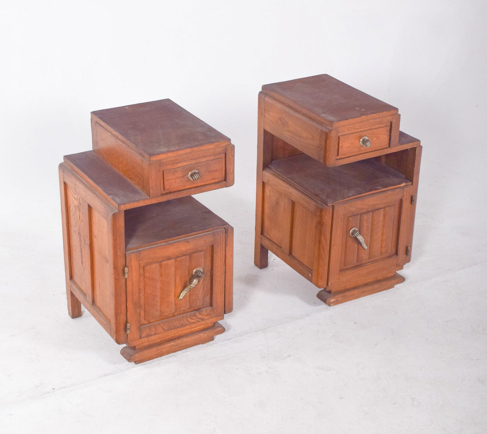 Art Deco Portuguese Bedside Tables, 1920, Set of 2 - 12