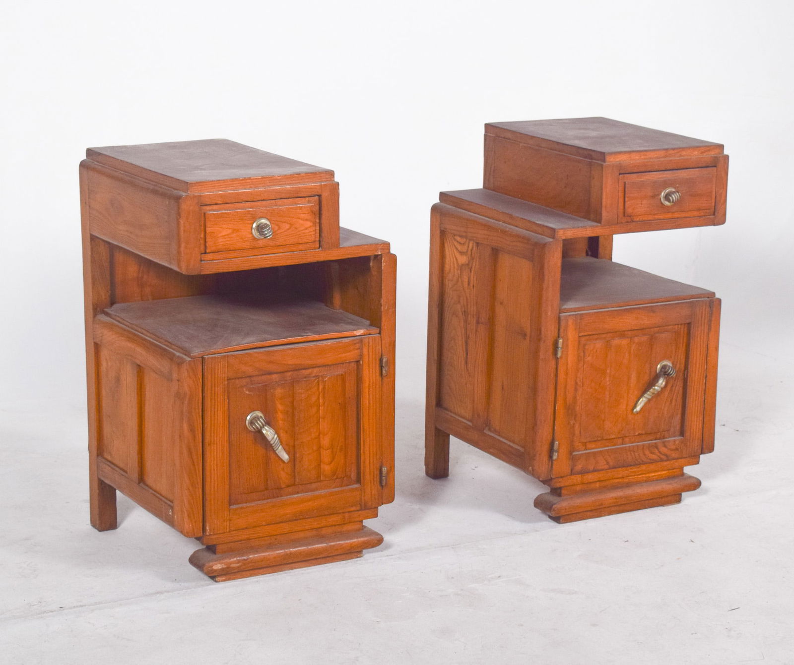 Art Deco Portuguese Bedside Tables, 1920, Set of 2 - 2