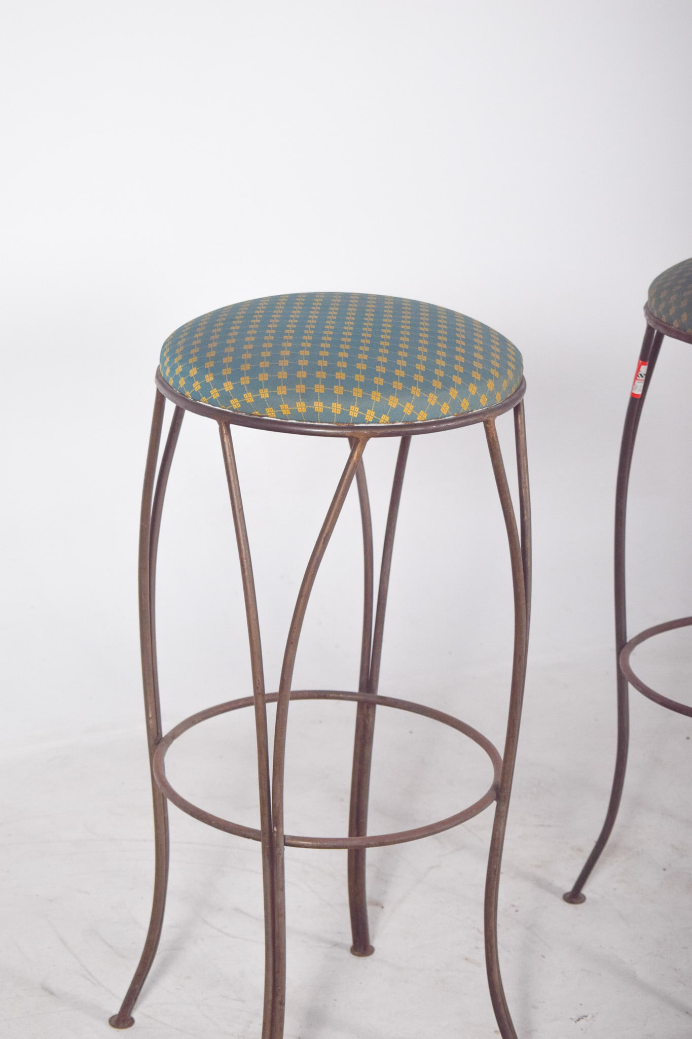 Mid-Century Danish Metal High Stools, 1960s, Set of 2 - 4