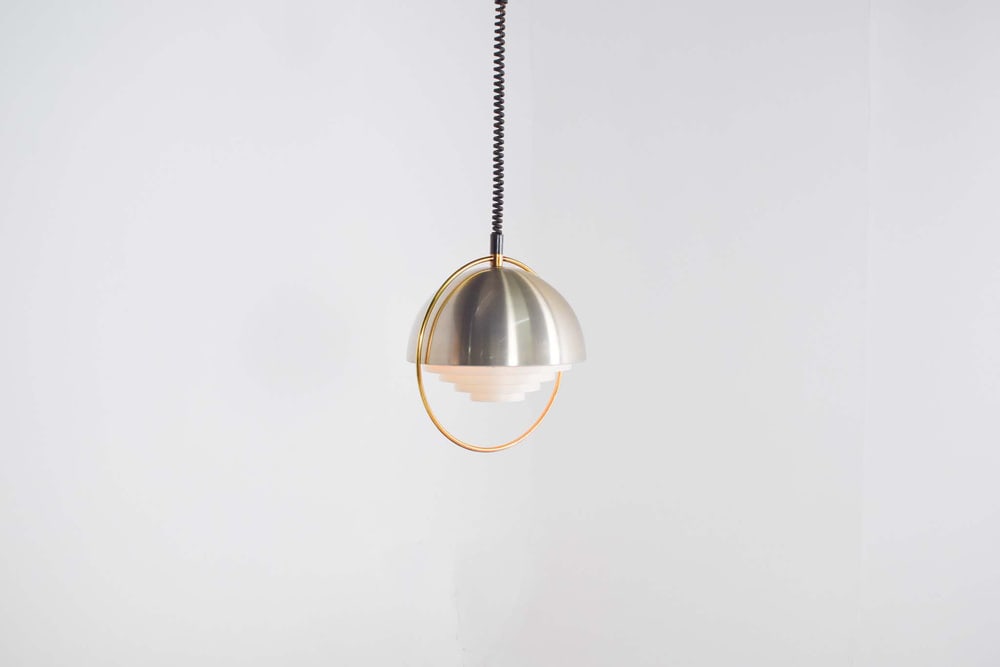 Mid-Century Space Age Pendant Light, Denmark, 1970s - 2
