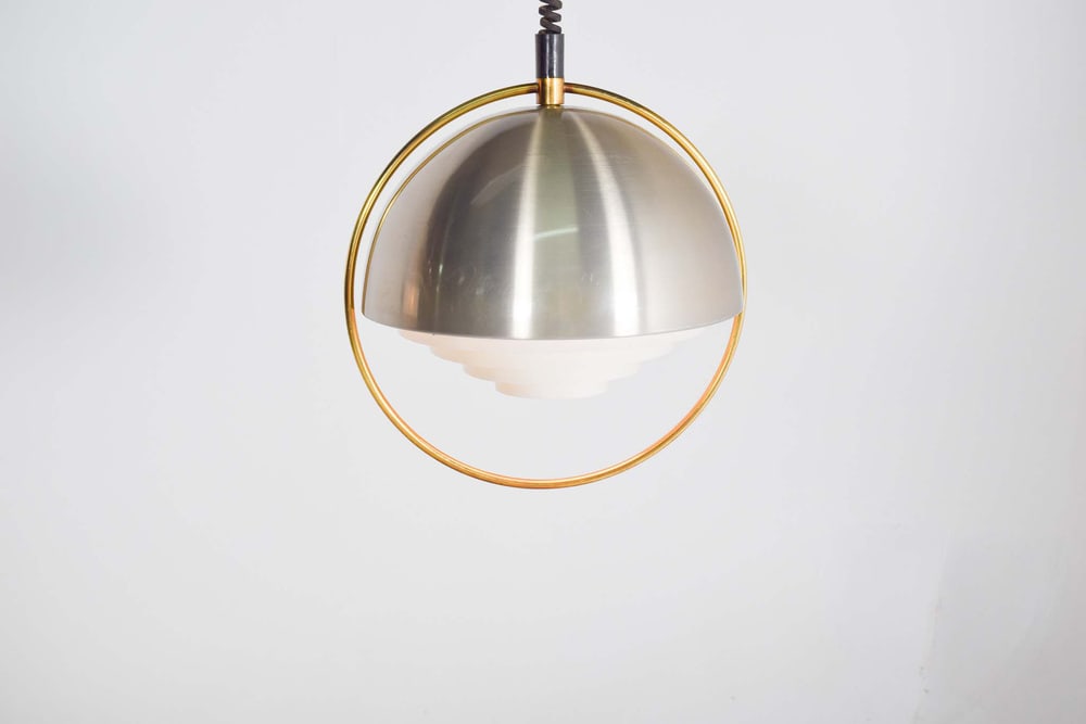 Mid-Century Space Age Pendant Light, Denmark, 1970s - 5