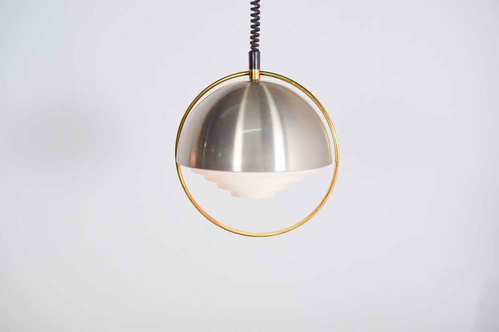 Mid-Century Space Age Pendant Light, Denmark, 1970s - 6