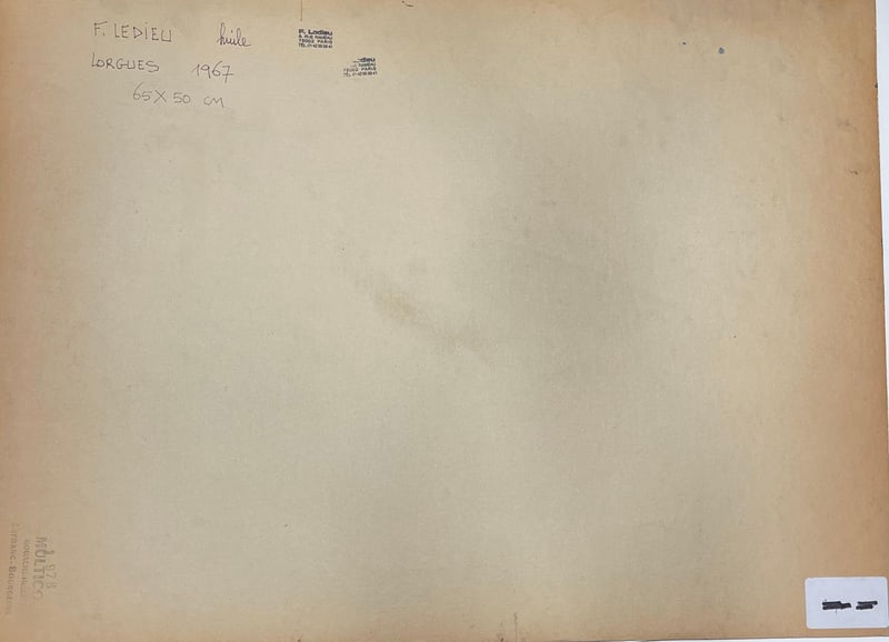 Francine Ledieu, Lorgues, 1967, Oil on Board - 2