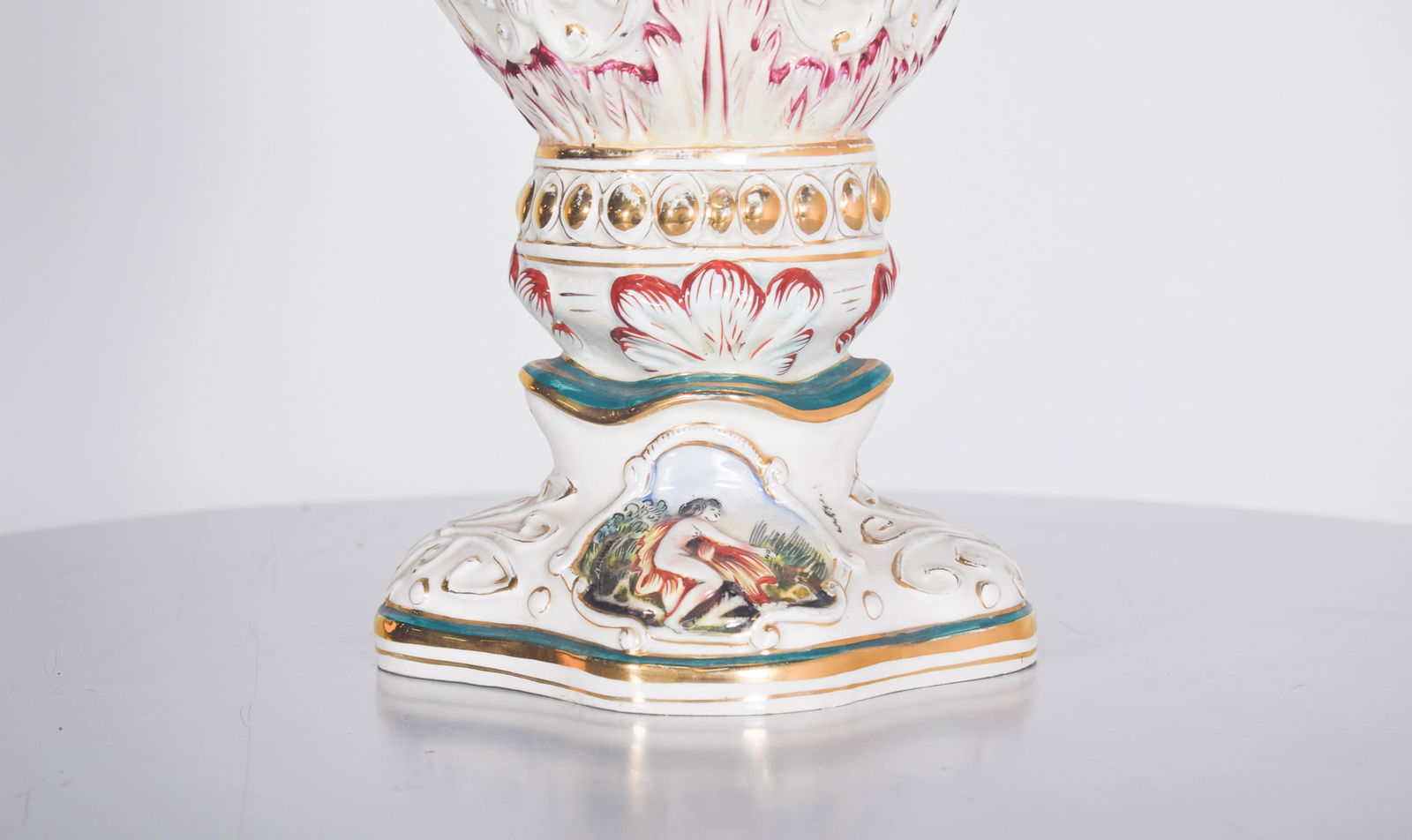 Amphora Shaped Polychrome Pottery Jar, 1950s - 11