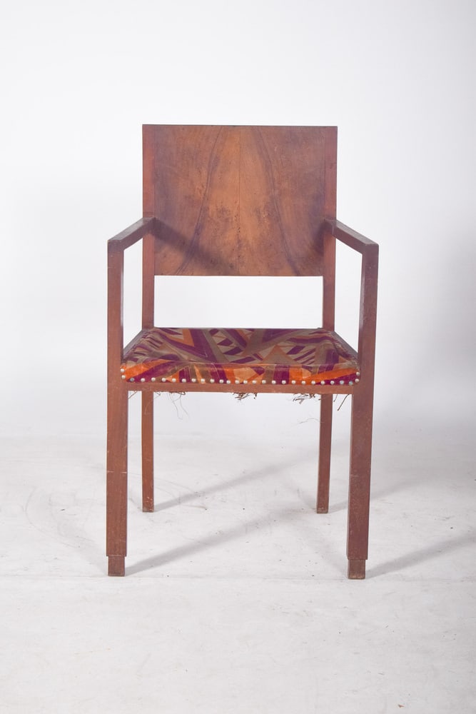 Vintage Armchair with Fabric Upholstery, 1970 - 2