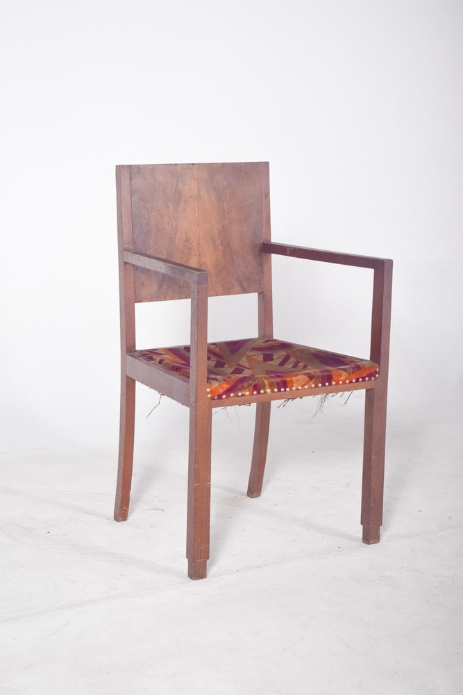 Vintage Armchair with Fabric Upholstery, 1970 - 3