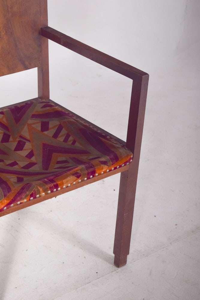 Vintage Armchair with Fabric Upholstery, 1970 - 5