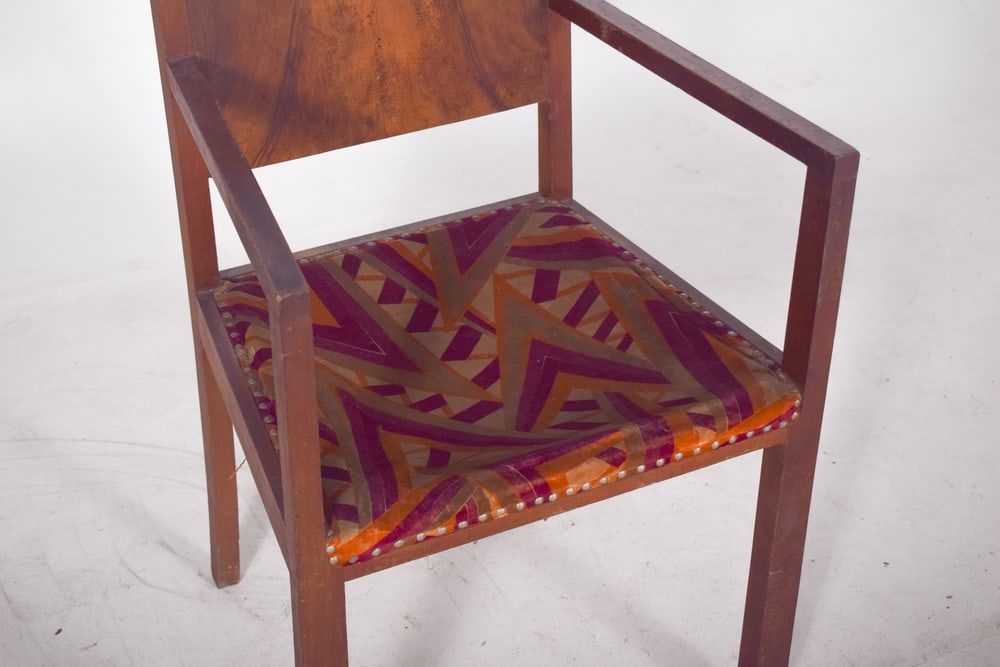 Vintage Armchair with Fabric Upholstery, 1970 - 6