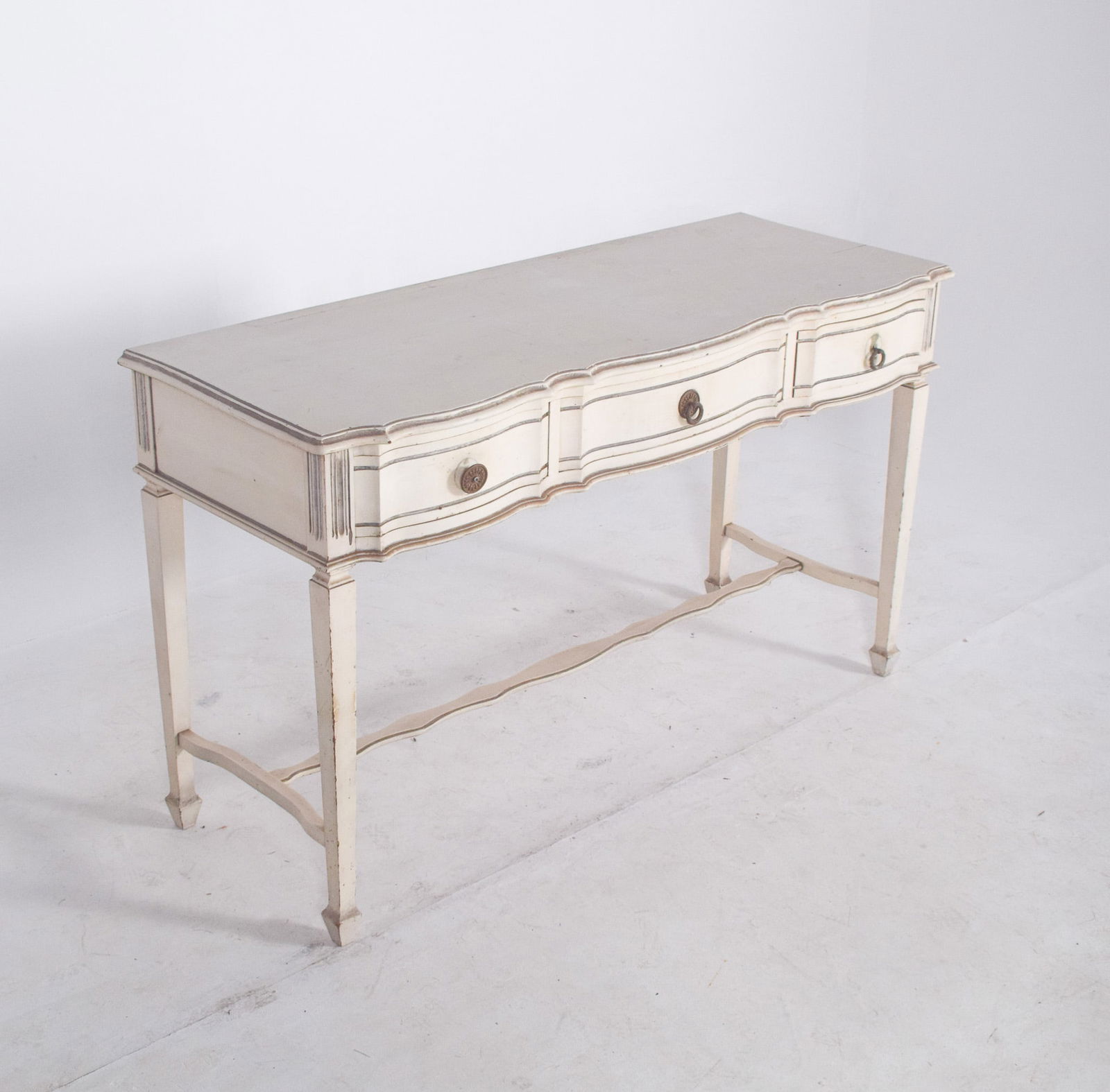 Portuguese White Painted Console, 1890s - 11