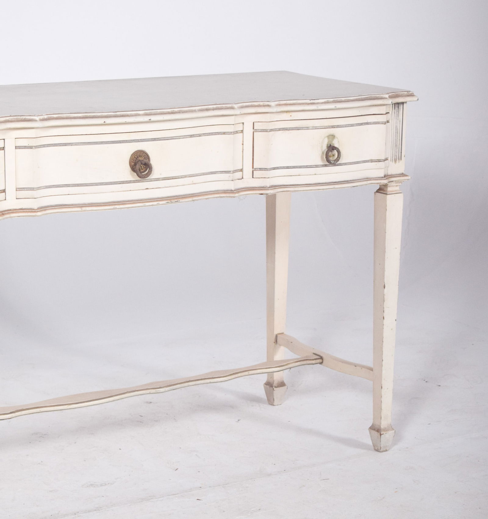 Portuguese White Painted Console, 1890s - 13