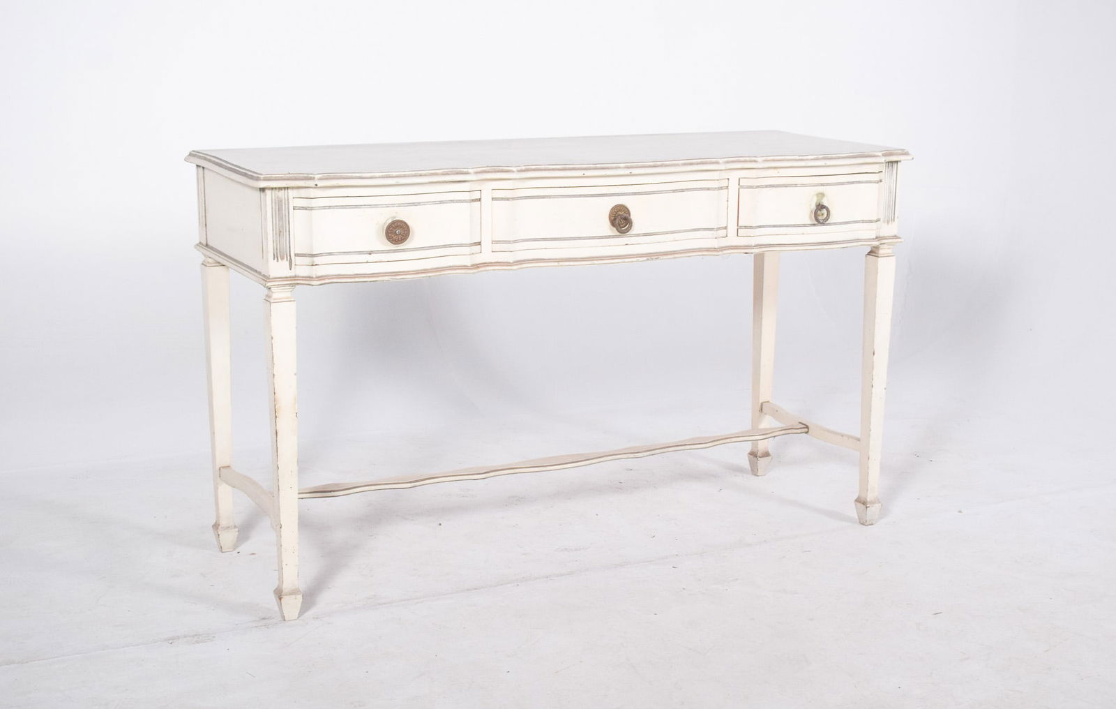 Portuguese White Painted Console, 1890s - 2