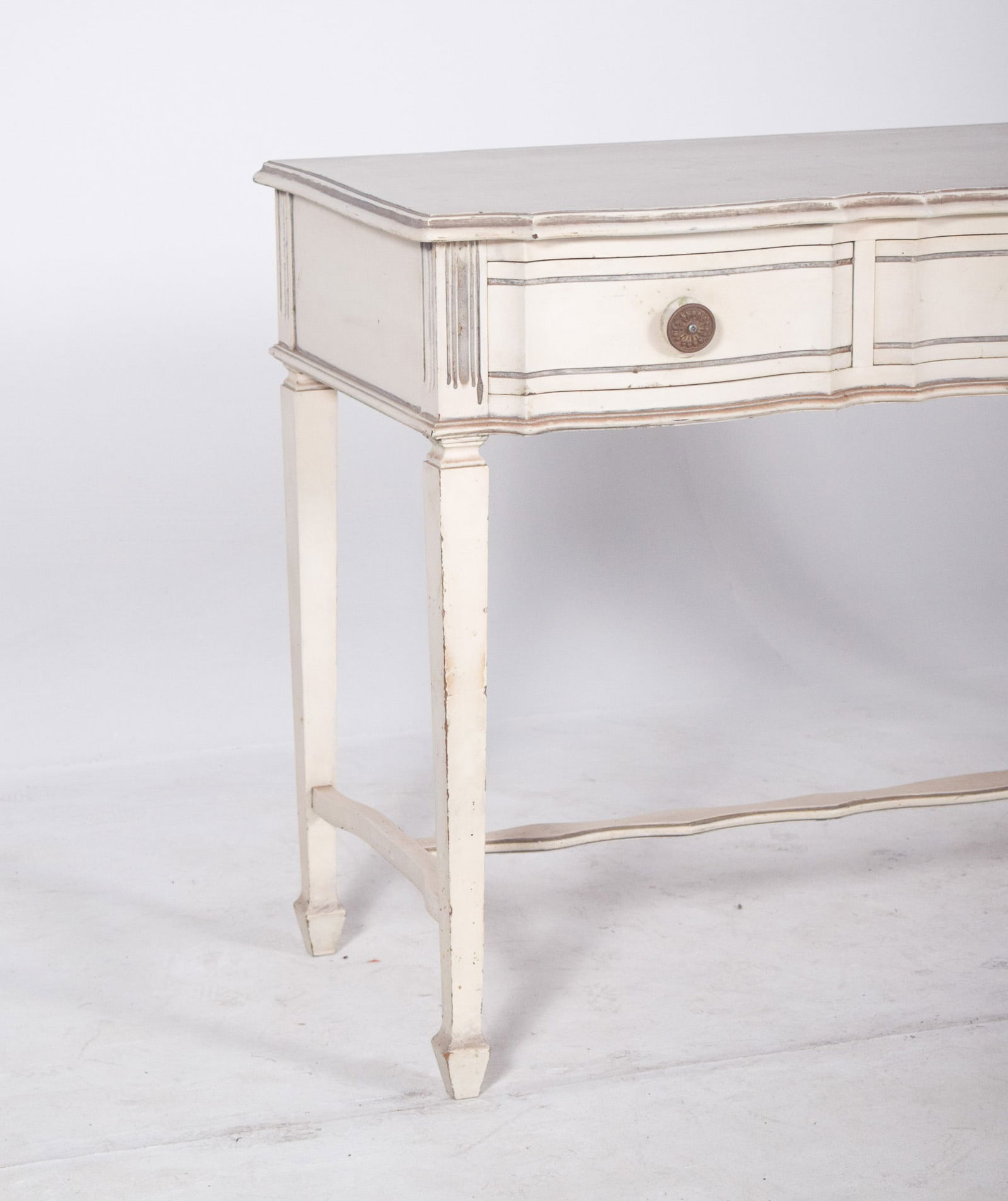 Portuguese White Painted Console, 1890s - 3