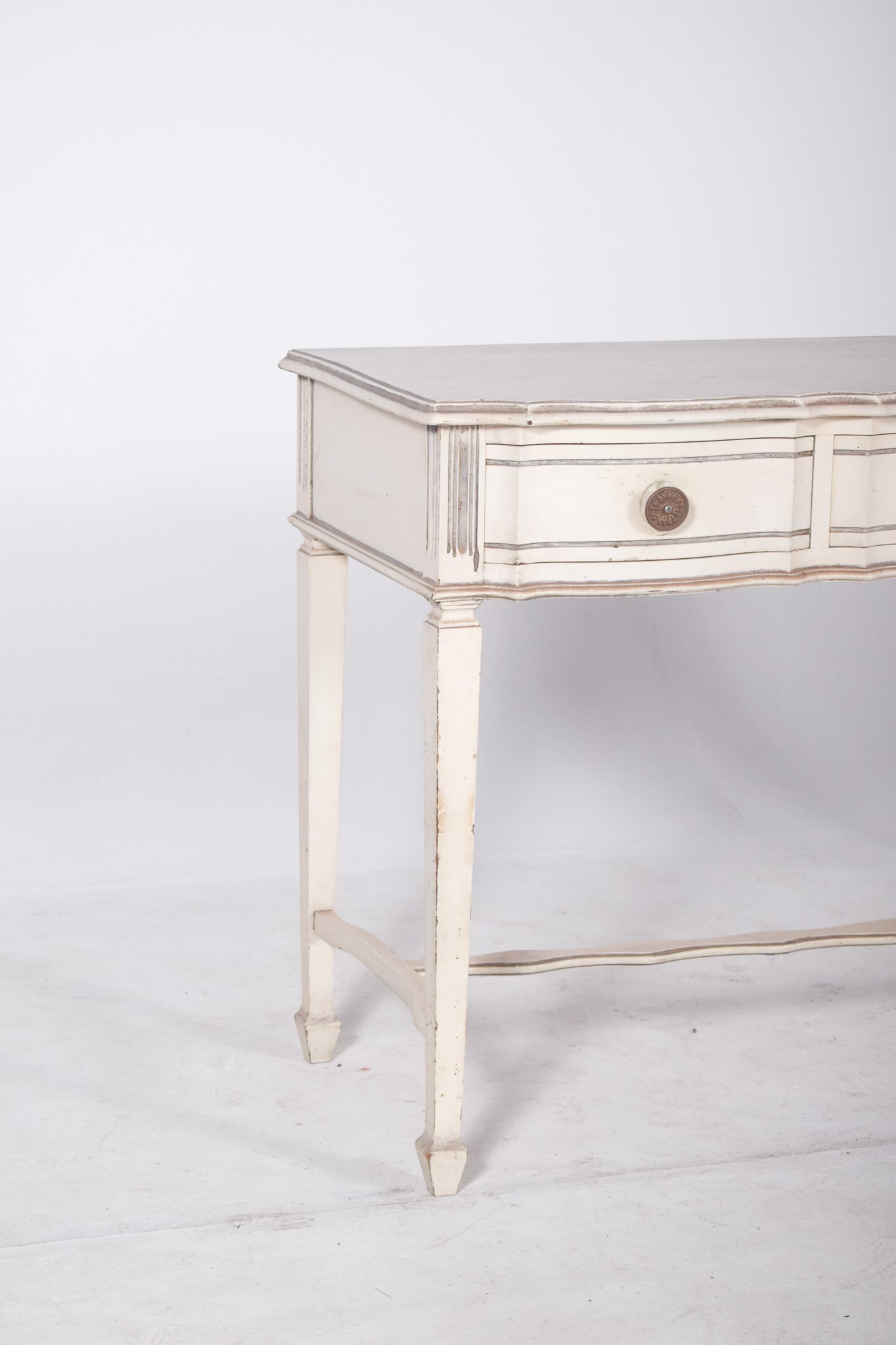 Portuguese White Painted Console, 1890s - 4