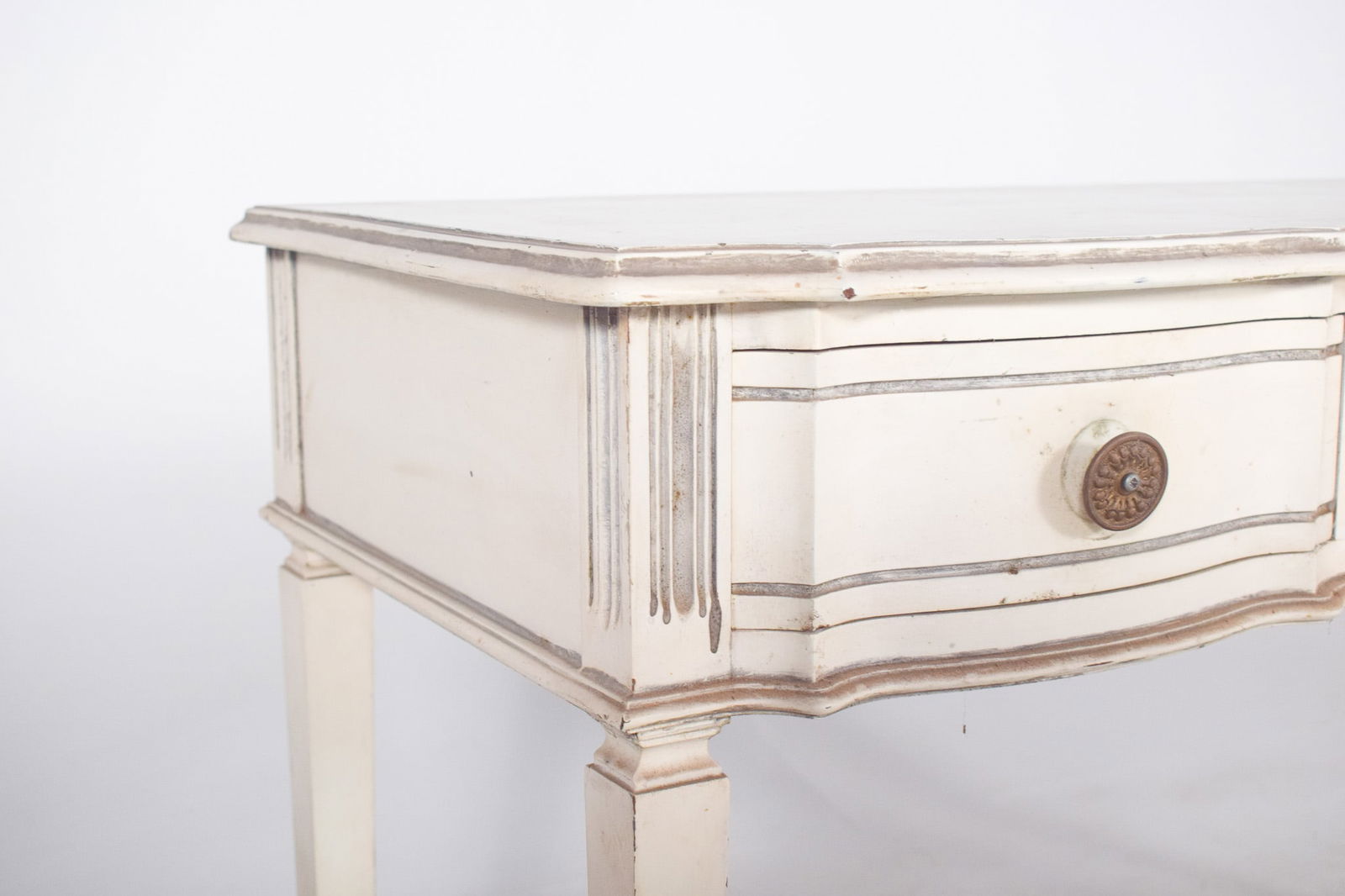 Portuguese White Painted Console, 1890s - 5