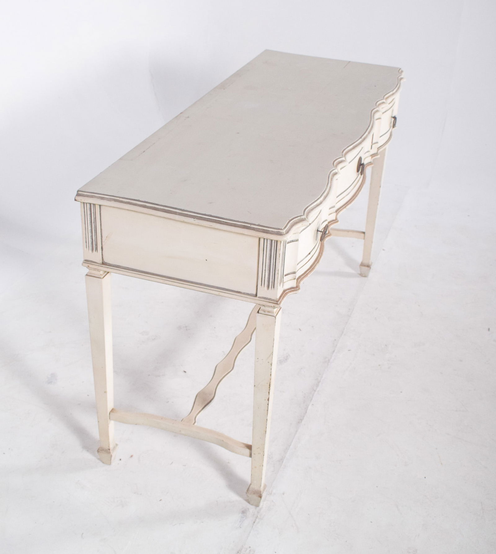 Portuguese White Painted Console, 1890s - 7