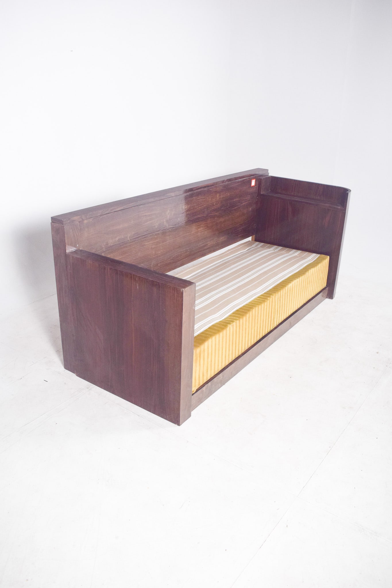 Art Deco French Macassar Veneered Sofa Bed, 1920 - 3