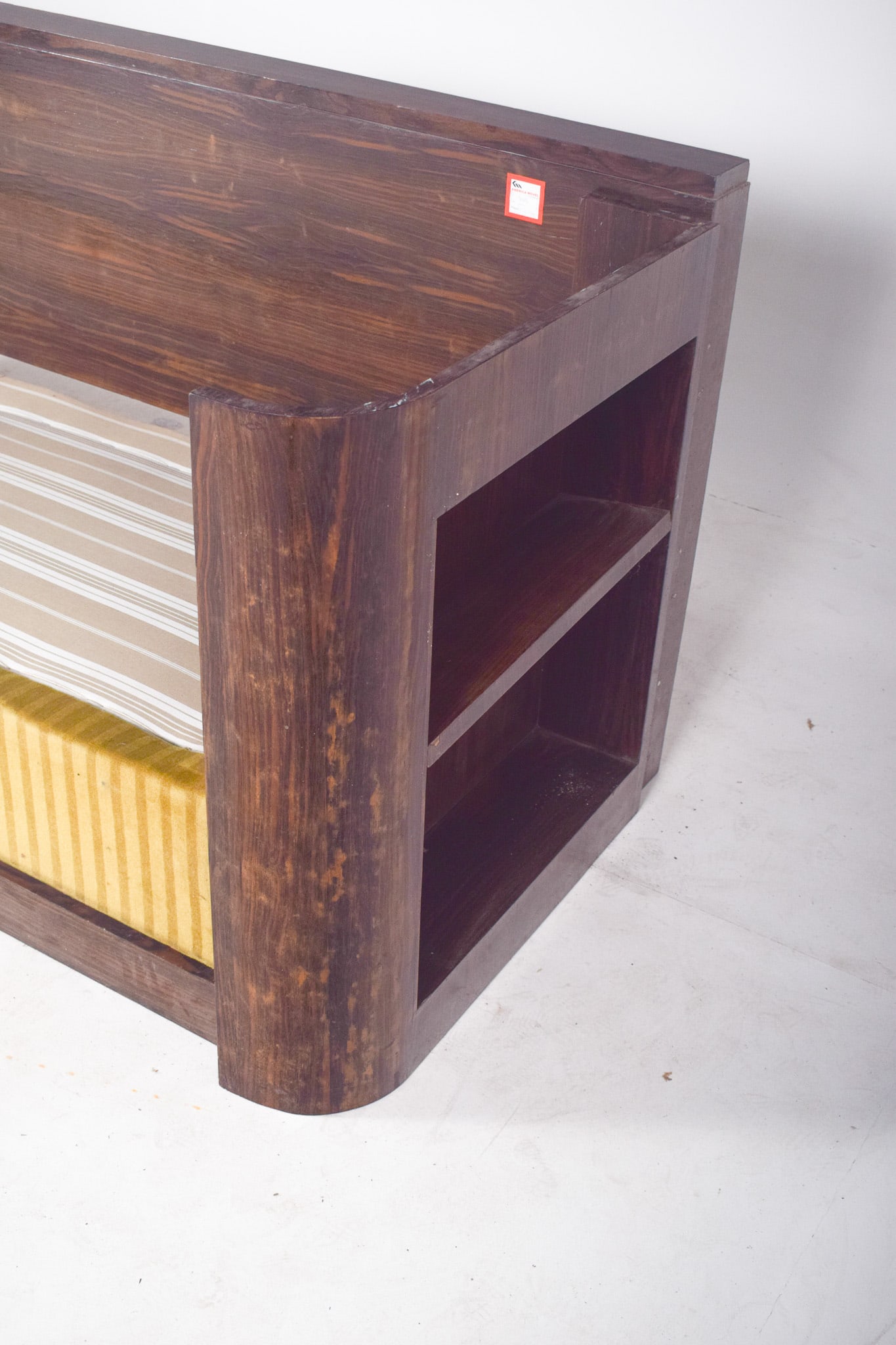 Art Deco French Macassar Veneered Sofa Bed, 1920 - 9