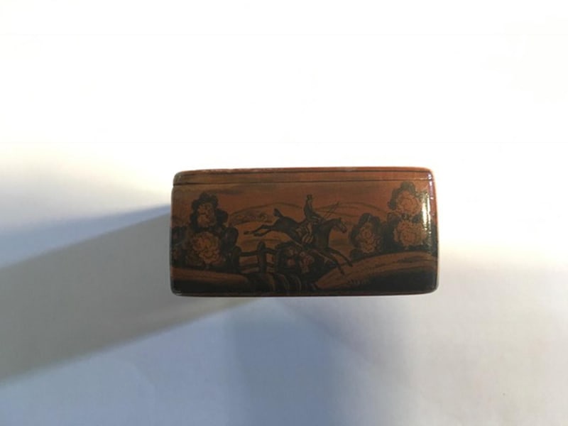 Wood Lacquered Boxes with Landscape Scenes, Set of 5 - 11
