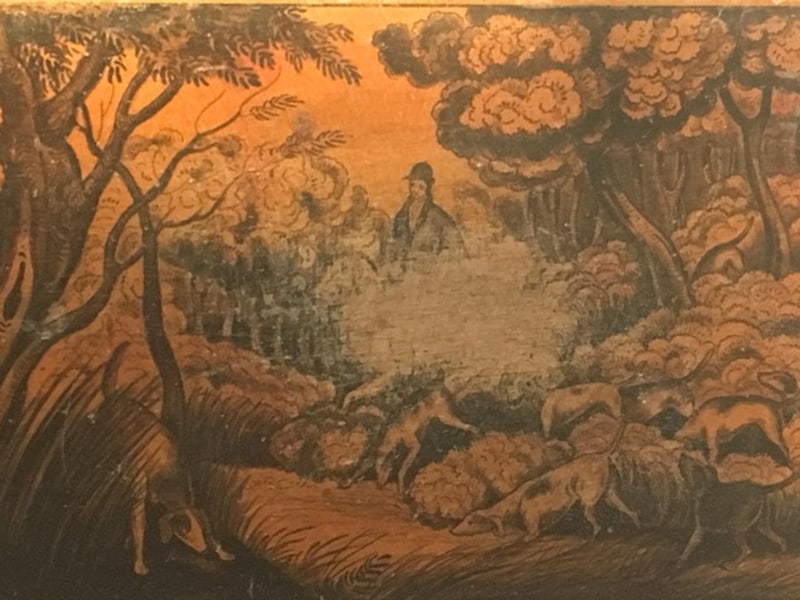 Wood Lacquered Boxes with Landscape Scenes, Set of 5 - 8