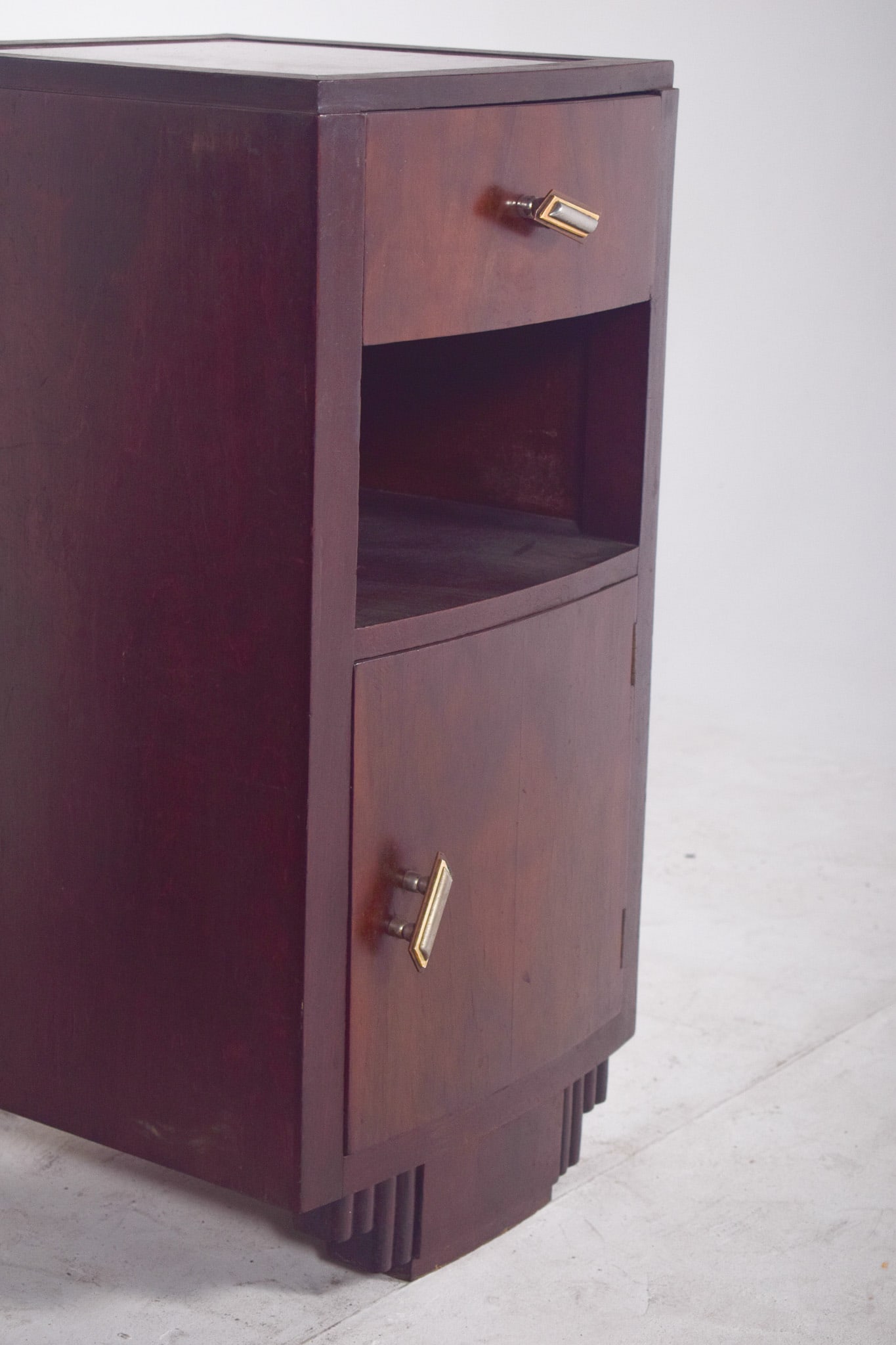 Vintage Portuguese Deco Bedside Tables, 1920, Set of 2 - 6