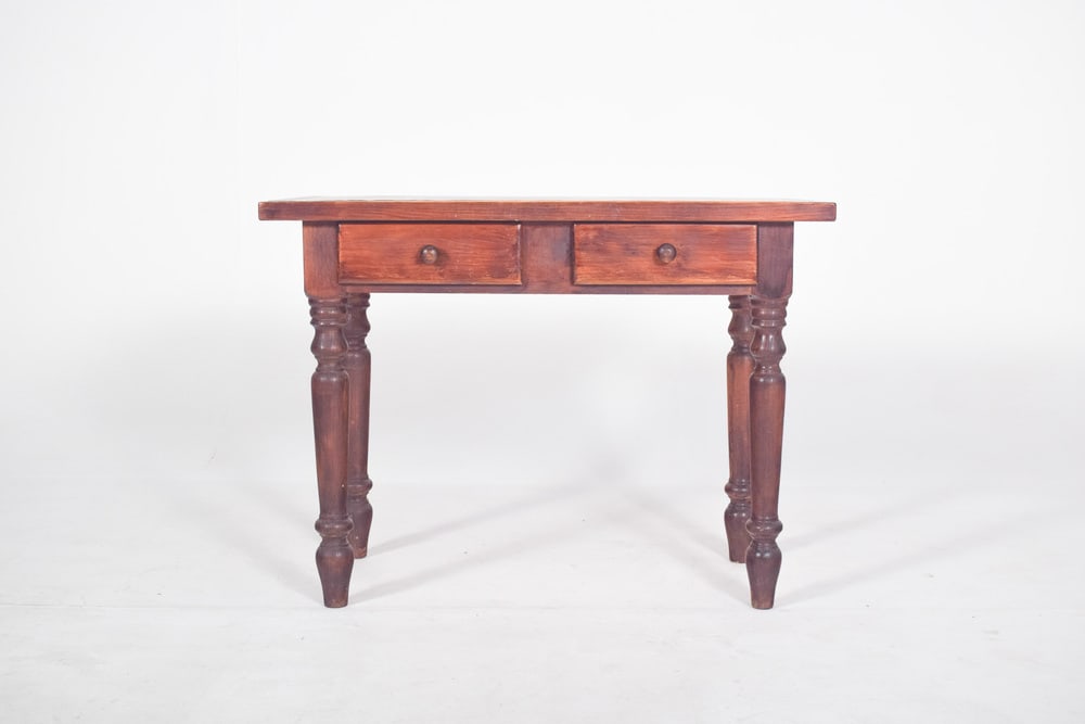 Portuguese Rustic Pine Kitchen Dining Table, 1950 - 2