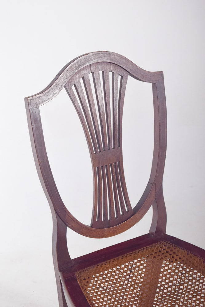 Portuguese Dining Chair with Straw Seat, 1950s - 5