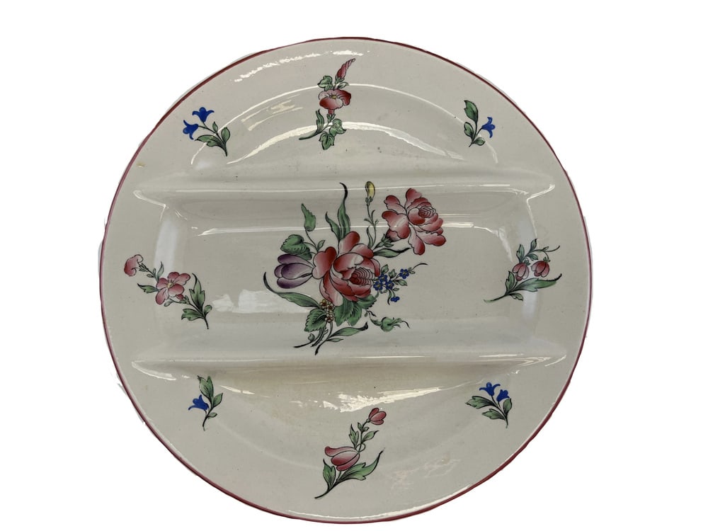 Asparagus Plates in Luneville Earthenware, Set of 6 - 2