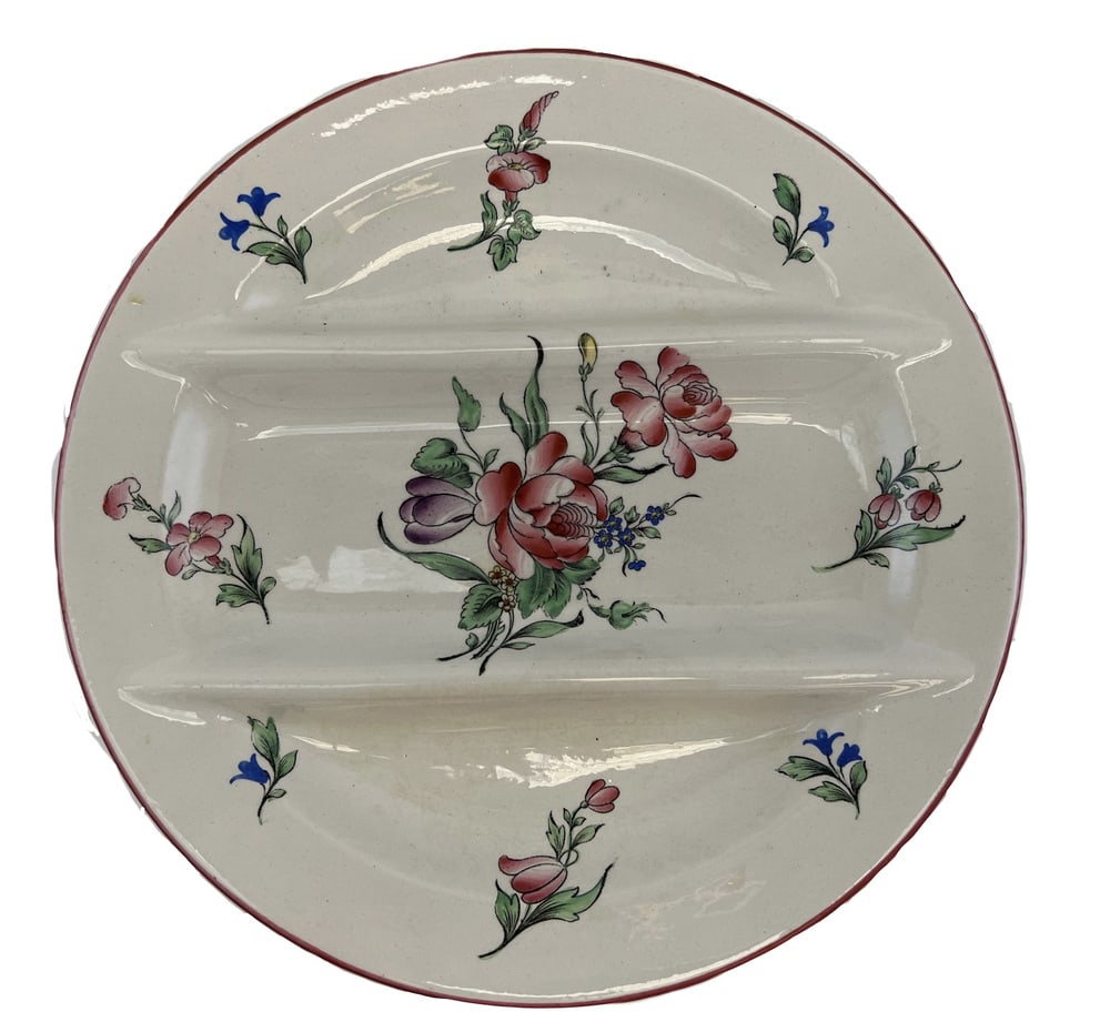 Asparagus Plates in Luneville Earthenware, Set of 6 - 3