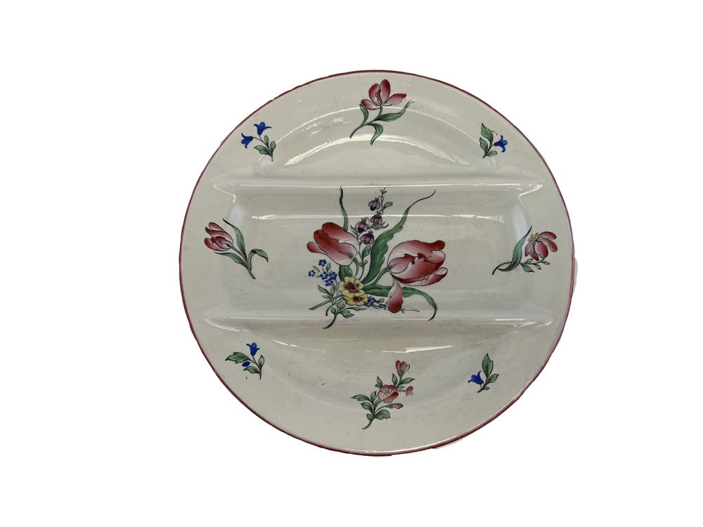 Asparagus Plates in Luneville Earthenware, Set of 6 - 4